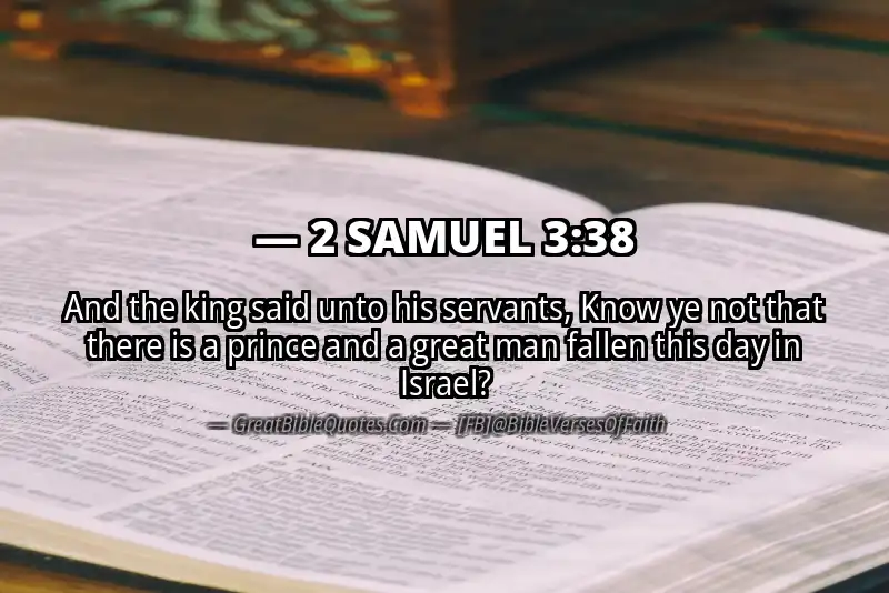 2 SAMUEL 3:38 Verse Image