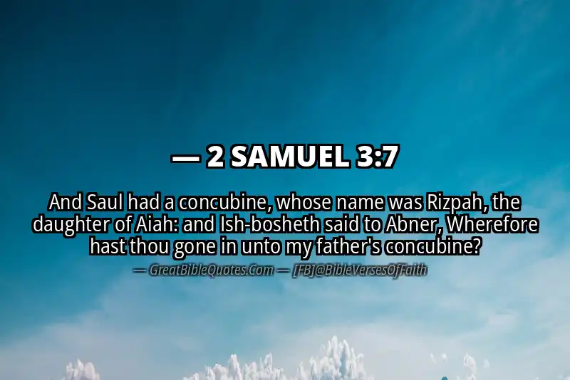 2 SAMUEL 3:7 Verse