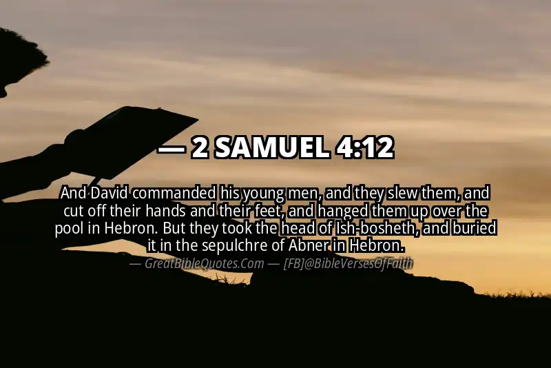 2 SAMUEL 4:12 Verse