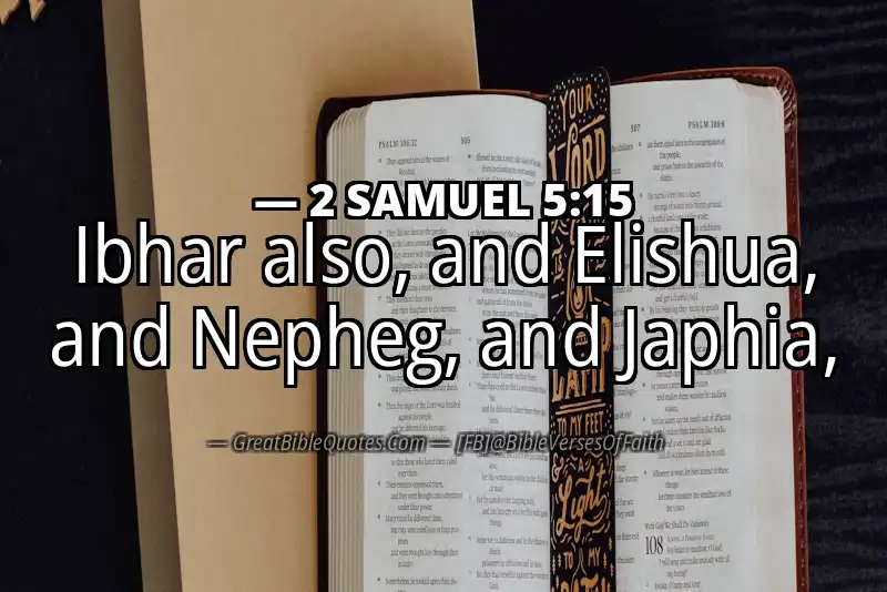 2 SAMUEL 5:15 Verse