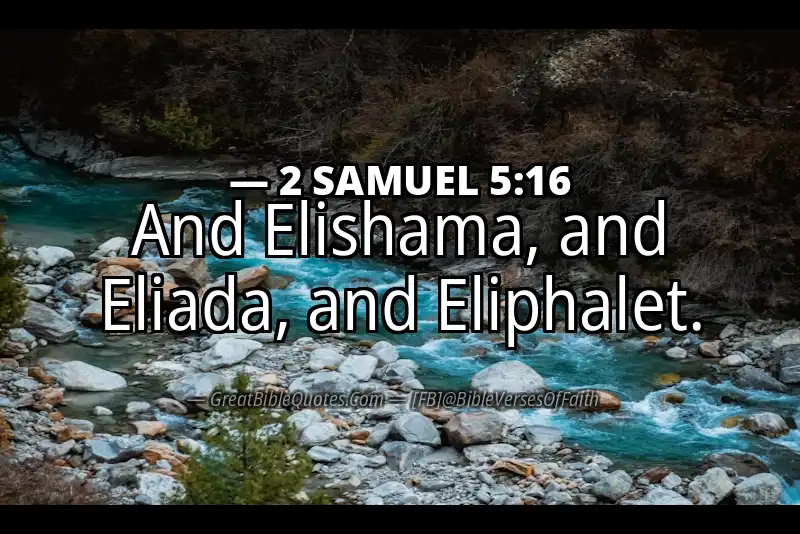 2 SAMUEL 5:16 Verse