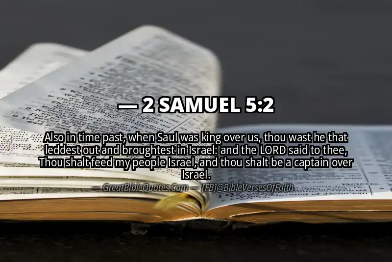 2 SAMUEL 5:2 Verse Image