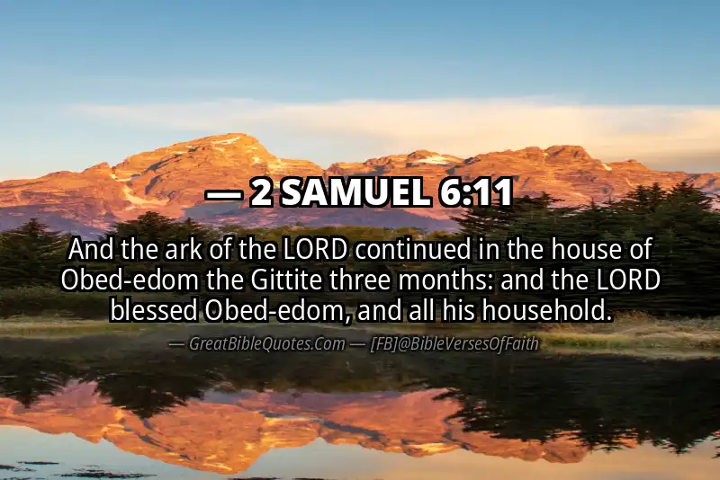 2 SAMUEL 6:11 Verse