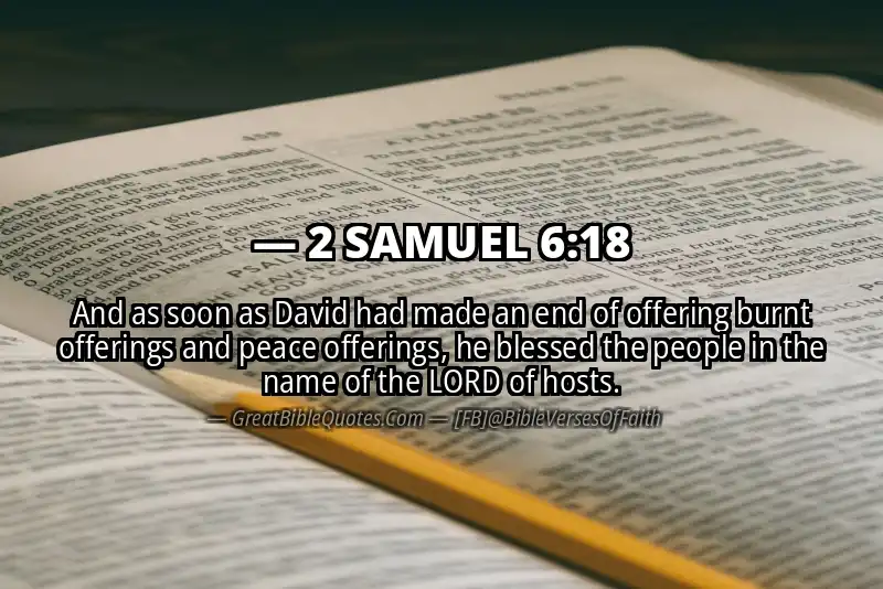 2 SAMUEL 6:18 Verse