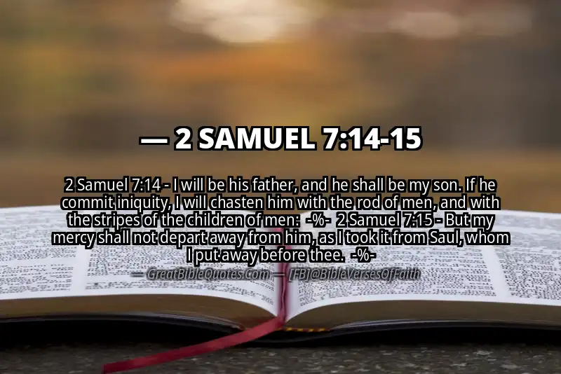Image for 2 SAMUEL 7:14-15 Bible verse
