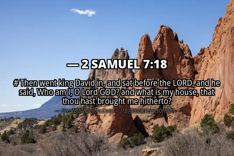 2 SAMUEL 7:18 Verse Image