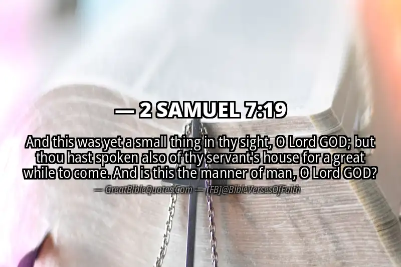 2 SAMUEL 7:19 Verse