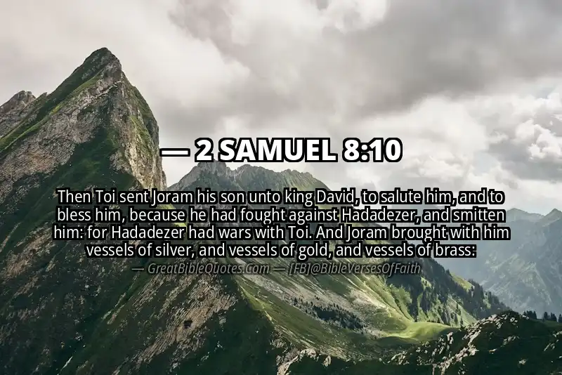 2 SAMUEL 8:10 Verse