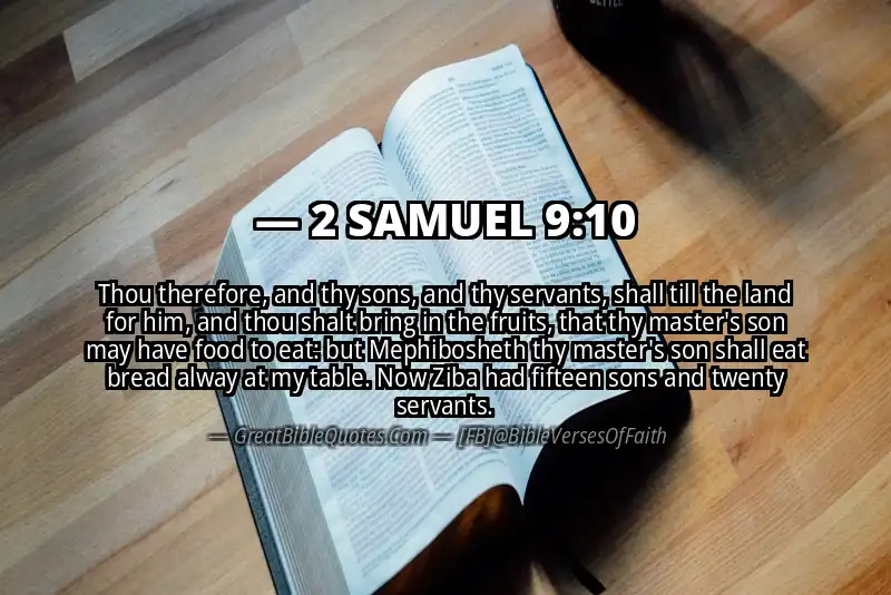 2 SAMUEL 9:10 Verse