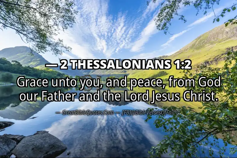 2 THESSALONIANS 1:2 Verse
