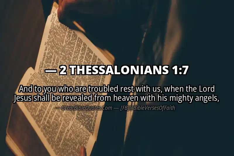 Bible verse: 2 THESSALONIANS 1:7 Image