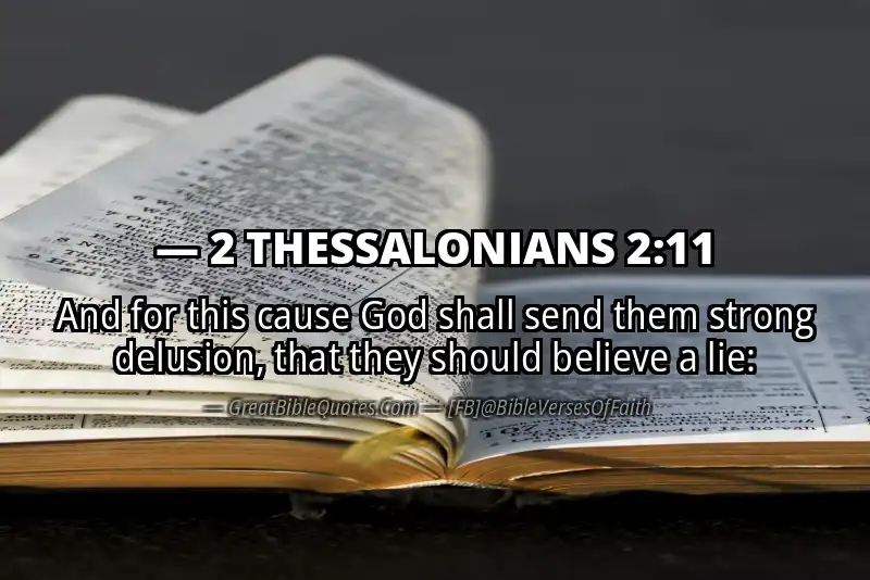 2 THESSALONIANS 2:11 Verse