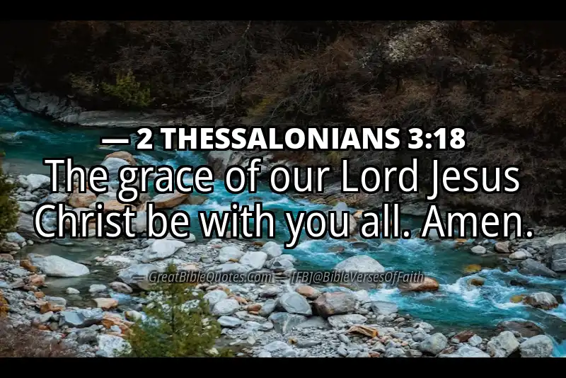 2 THESSALONIANS 3:18 Verse
