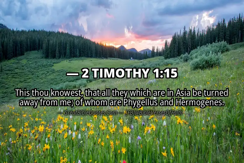 Bible verse: 2 TIMOTHY 1:15 Image