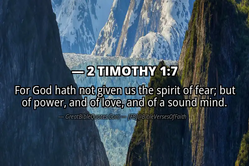 Bible verse: 2 TIMOTHY 1:7 Image