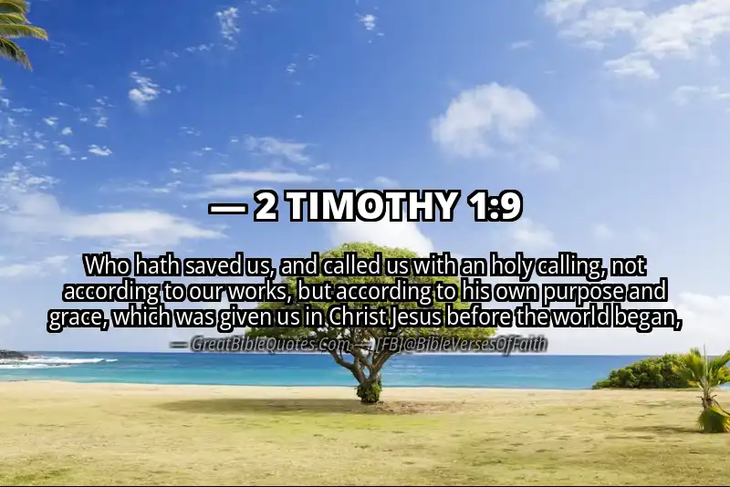 2 TIMOTHY 1:9 Verse