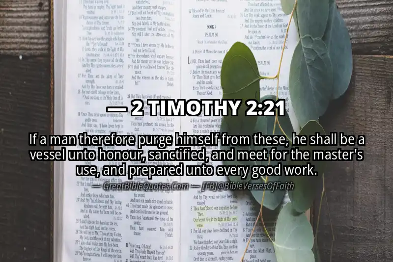 2 TIMOTHY 2:21 Verse Image