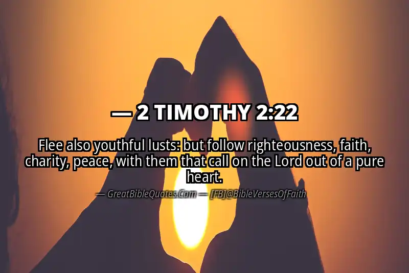 2 TIMOTHY 2:22 Verse