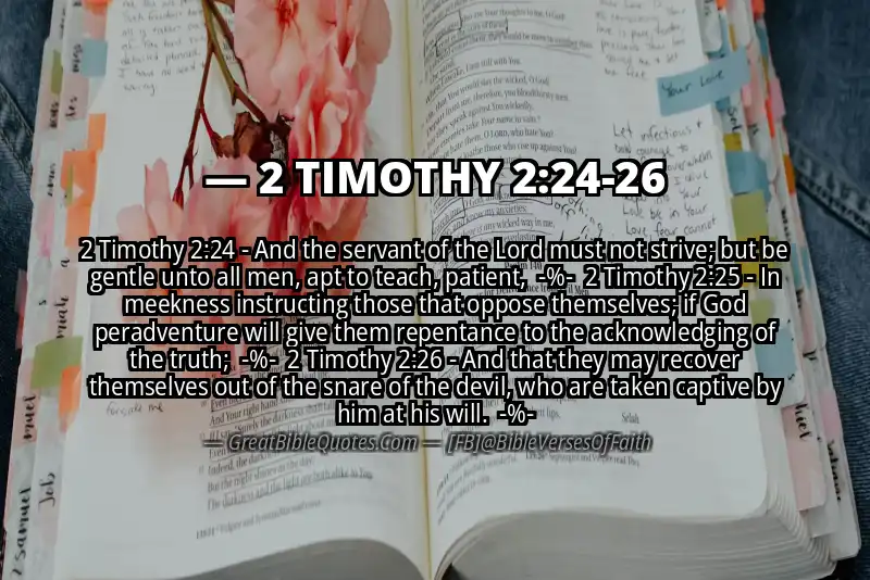 Image for 2 TIMOTHY 2:24-26 Bible verse