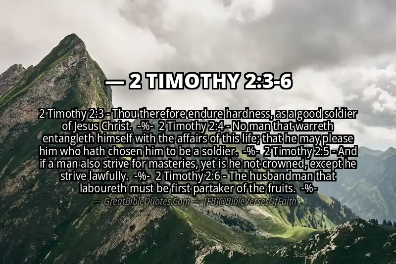 Image for 2 TIMOTHY 2:3-6 Bible verse