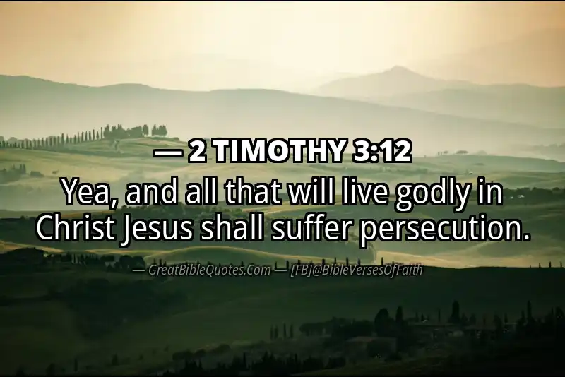 Bible verse: 2 TIMOTHY 3:12 Image