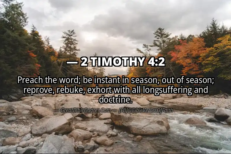 2 TIMOTHY 4:2 Verse