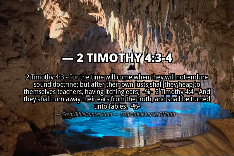 Image for 2 TIMOTHY 4:3-4 Bible verse