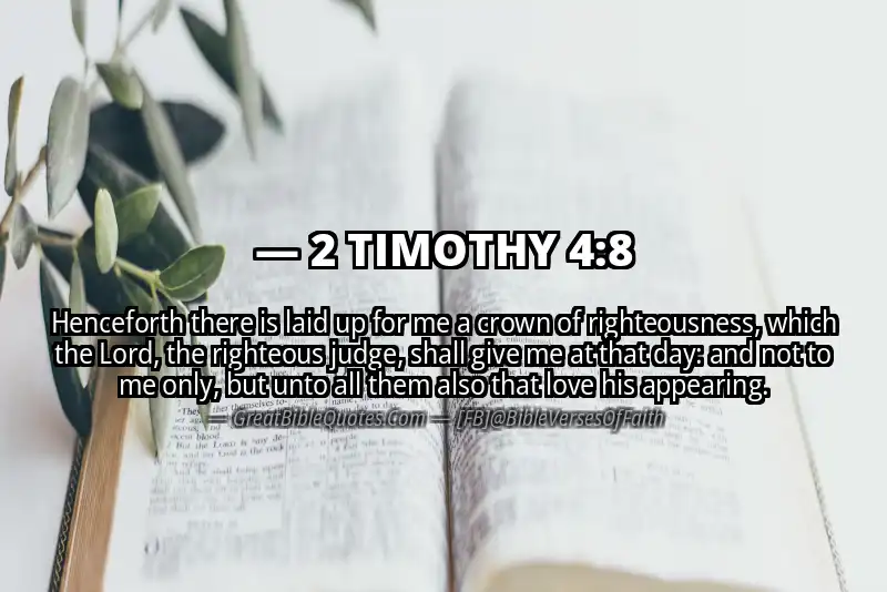 Bible verse: 2 TIMOTHY 4:8 Image