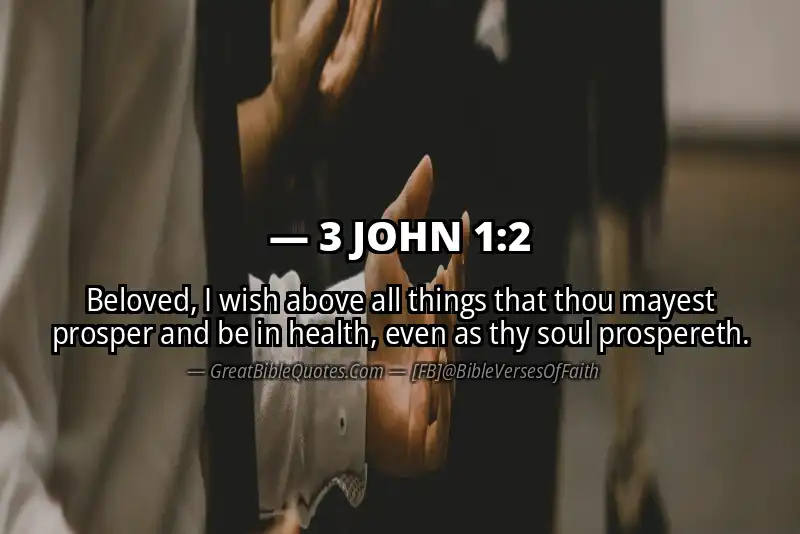 Bible verse: 3 JOHN 1:2 Image