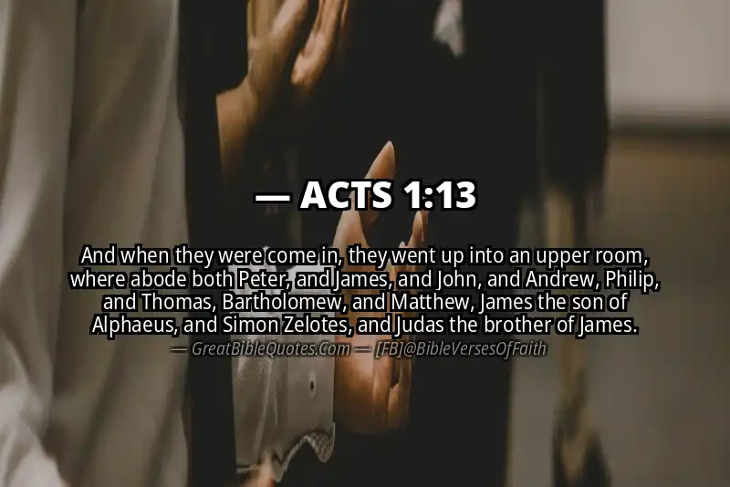 Bible verse: ACTS 1:13 Image