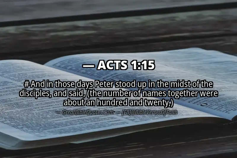 Bible verse: ACTS 1:15 Image