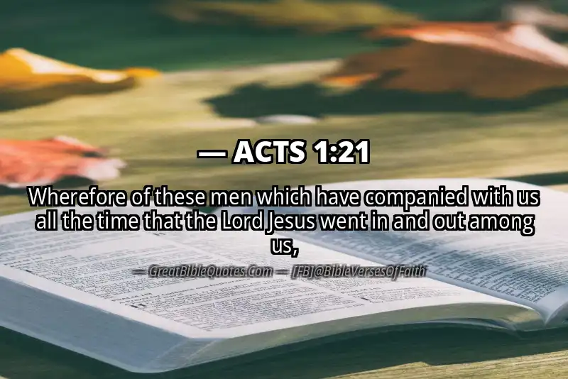 Bible verse: ACTS 1:21 Image