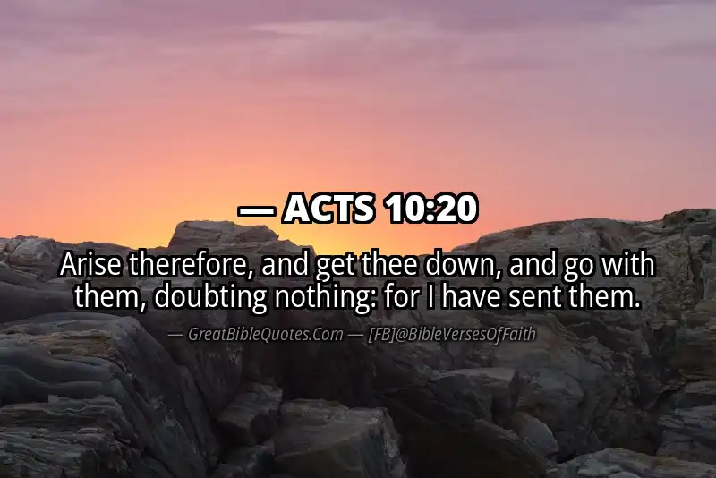 ACTS 10:20 Verse