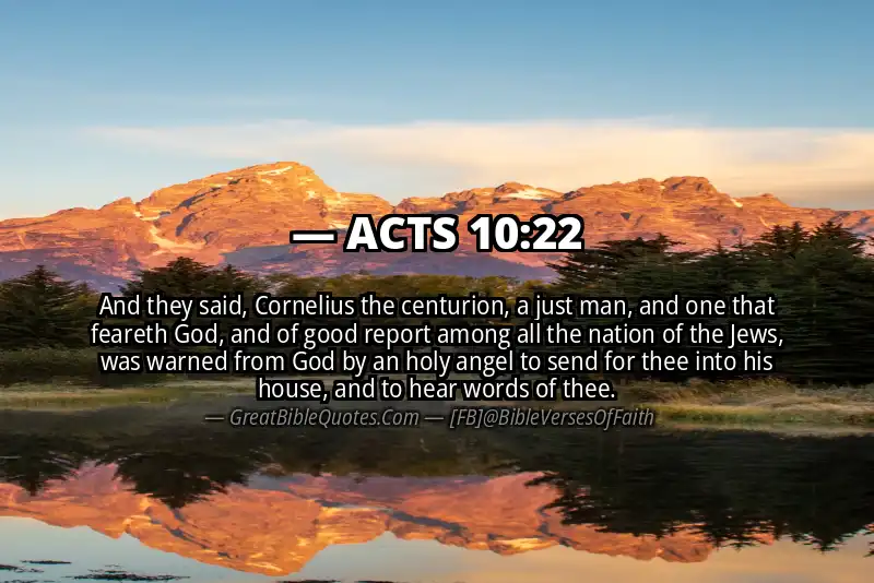 ACTS 10:22 Verse
