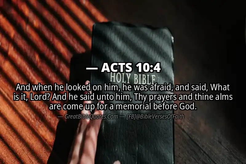 ACTS 10:4 Verse