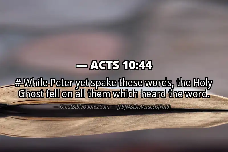 ACTS 10:44 Verse