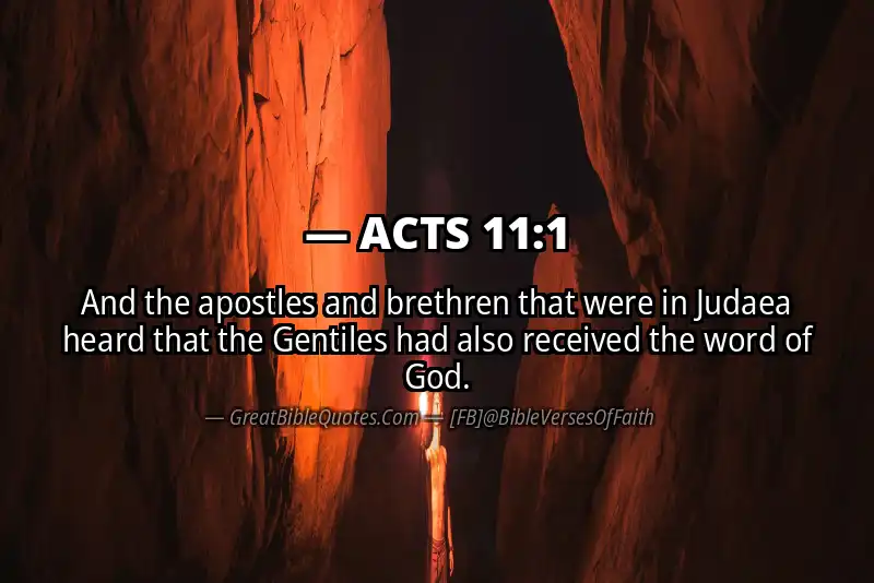 ACTS 11:1 Verse Image