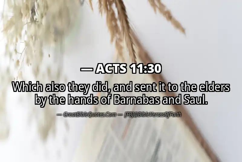 ACTS 11:30 Verse