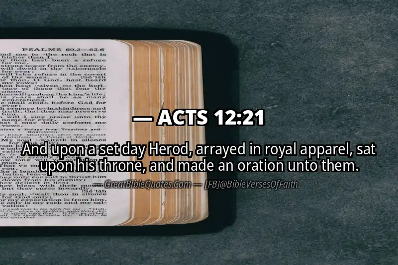 ACTS 12:21 Verse