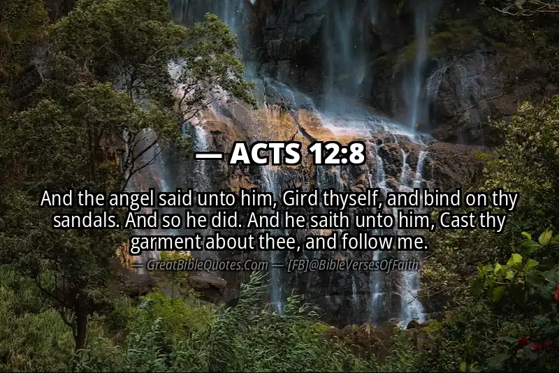 ACTS 12:8 Verse
