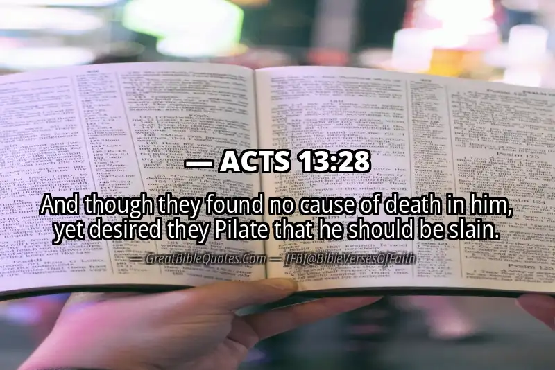 ACTS 13:28 Verse