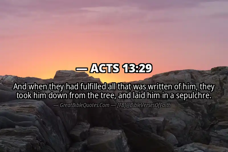 ACTS 13:29 Verse