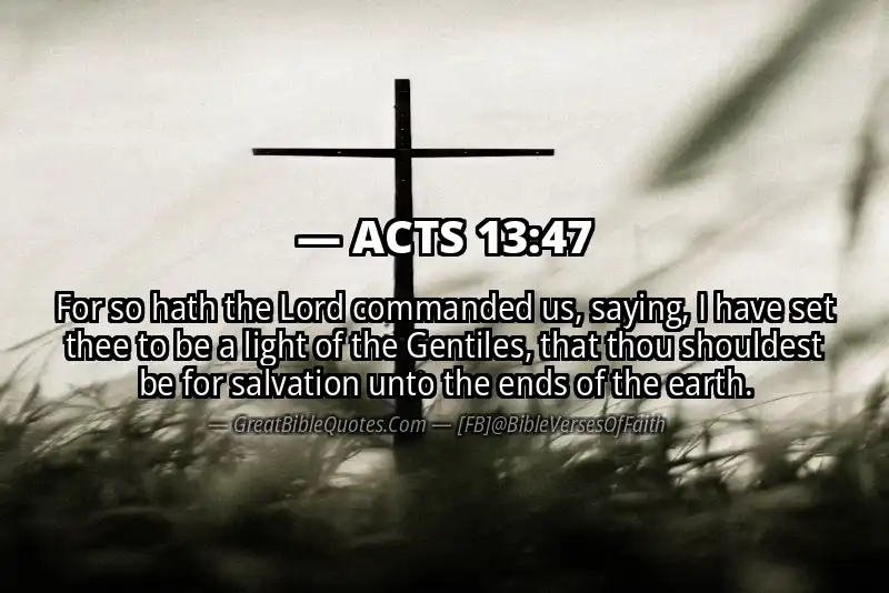 Image for ACTS 13:47 Bible verse