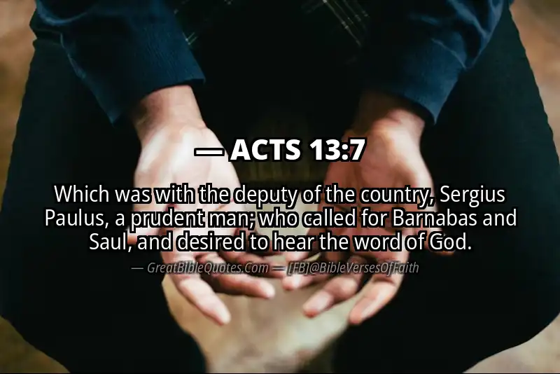 ACTS 13:7 Verse