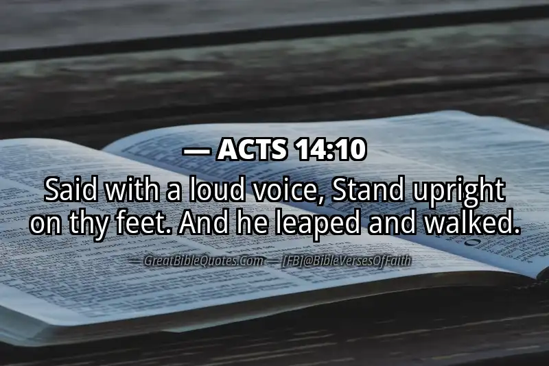 ACTS 14:10 Verse