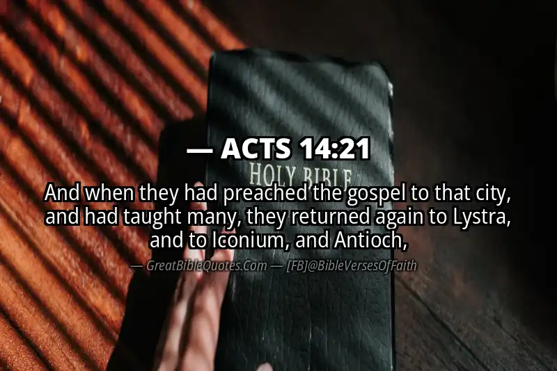 ACTS 14:21 Verse