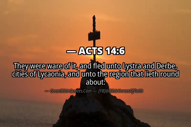 ACTS 14:6 Verse