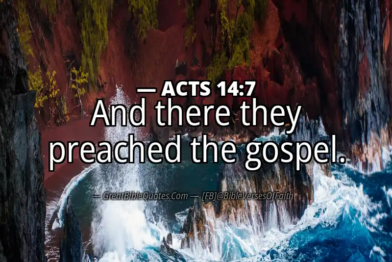 ACTS 14:7 Verse
