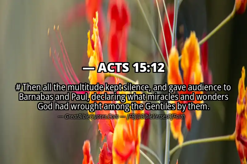 ACTS 15:12 Verse Image