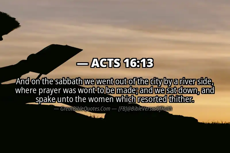 ACTS 16:13 Verse